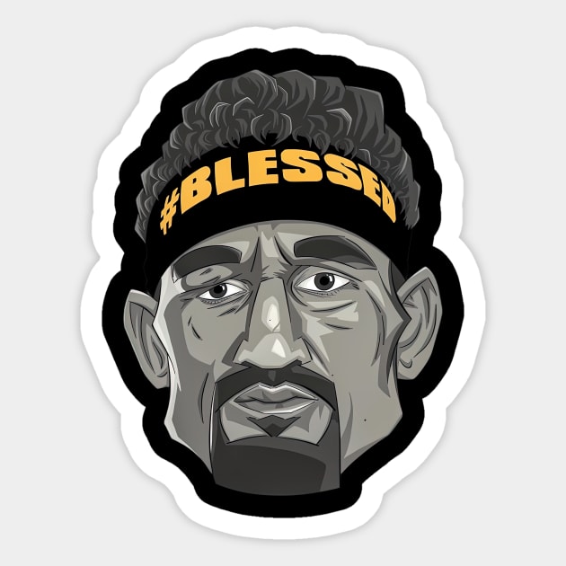 Max Holloway Blessed Sticker by hony.white